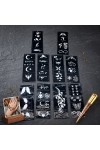 Karışık Desenli Tüp Kına Şablonu - 10'lu Paket - 8x20 cm
