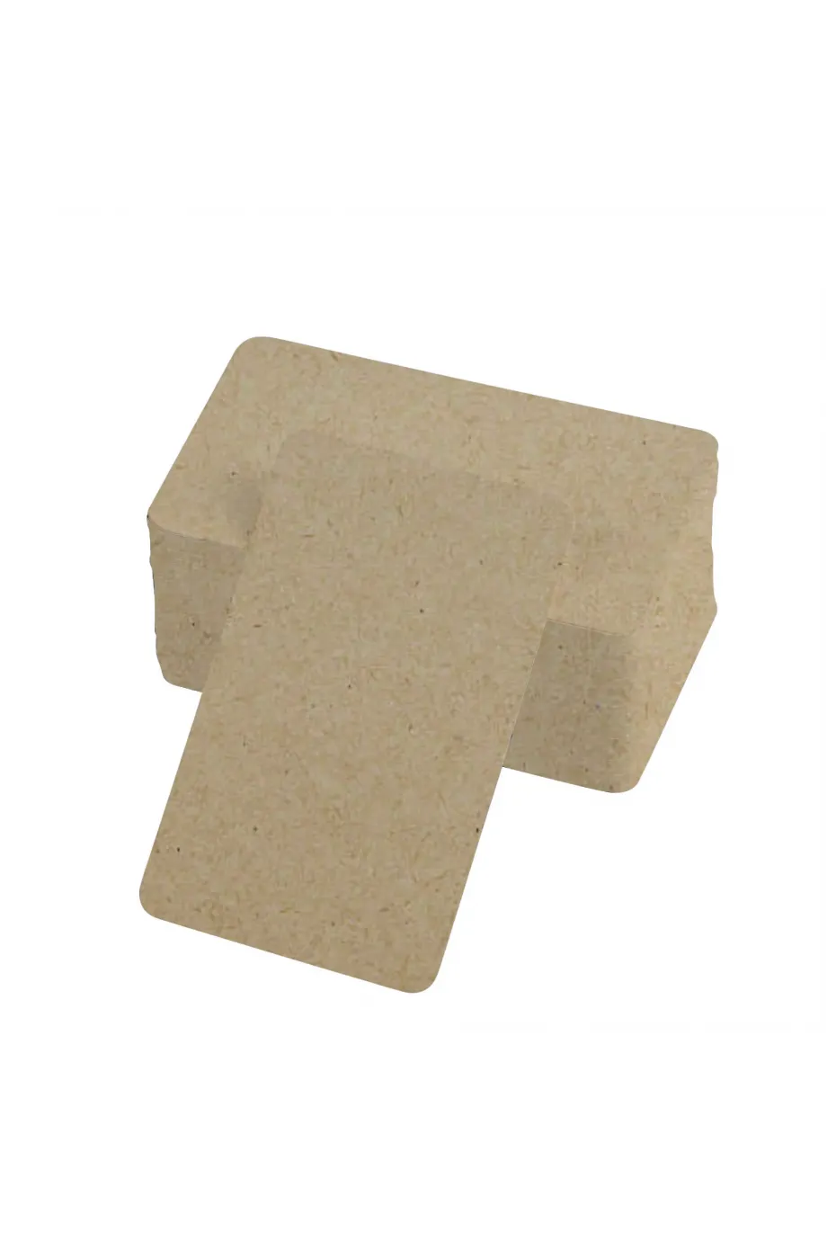 Boş Kelime Kartları 5x8 cm - 50 Adet Oval Kenarlı | Tabu & Not Kartları - Kraft