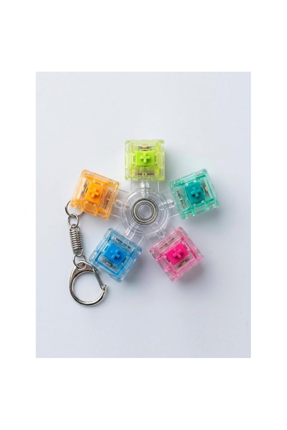 Mekanik Switch Klavye Stres Çarkı - Renkli Tuşlu Fidget Oyuncak