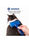 Kedi Köpek Tarağı - Evcil Hayvan Tüy Toplama Tarağı - Metal Uçlu