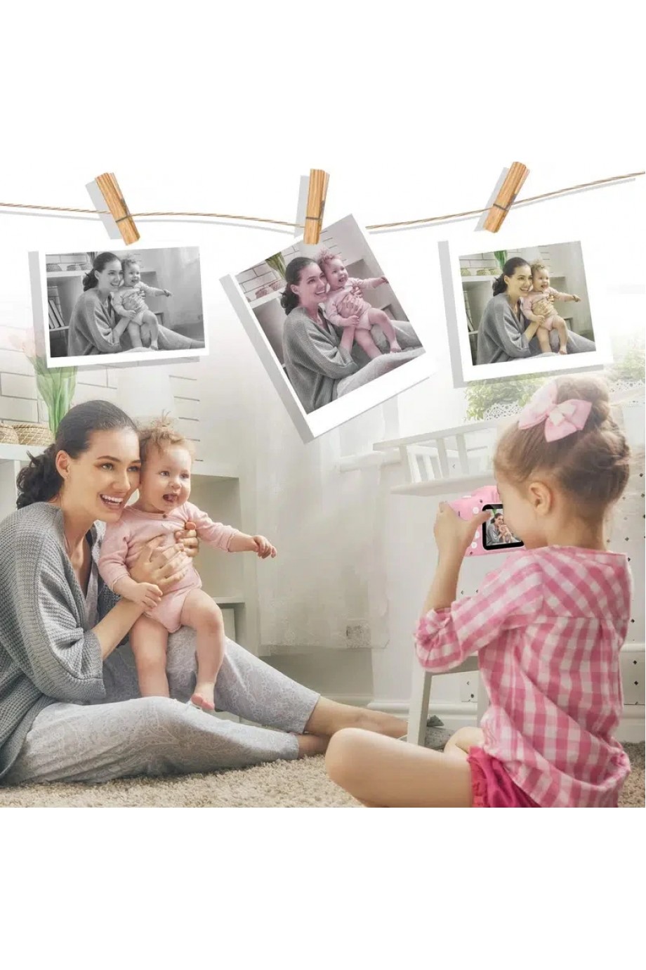 Mini Kamera Fotoğraf Makinesi Pembe
