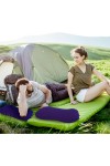 Şişme Kamp ve Yolculuk Yastığı - Ergonomik - Kadife Yüzey