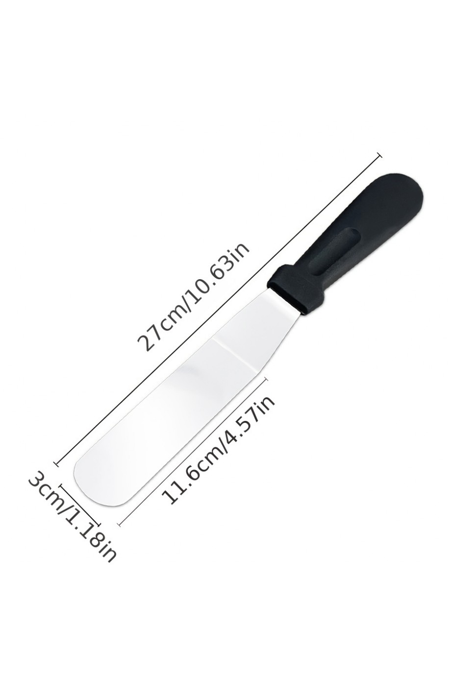 Paslanmaz Çelik L Tipi Pastacı Spatulası