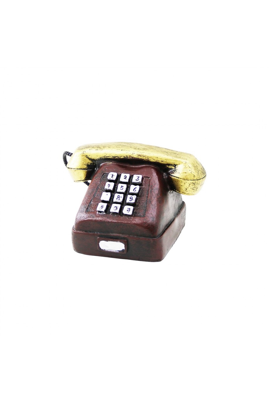 Ankesörlü Telefon Tasarımlı Vintage Dekoratif Biblo - Reçine Malzeme Ankesörlü Telefon Tasarımlı Vintage Dekoratif Biblo - Reçine Malzeme