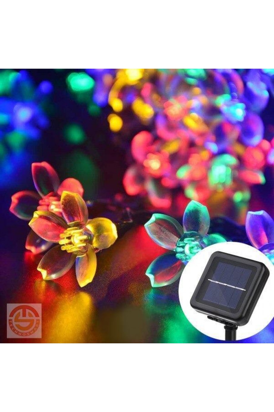 Solar Çiçekli RGB Dekorasyon Lambası