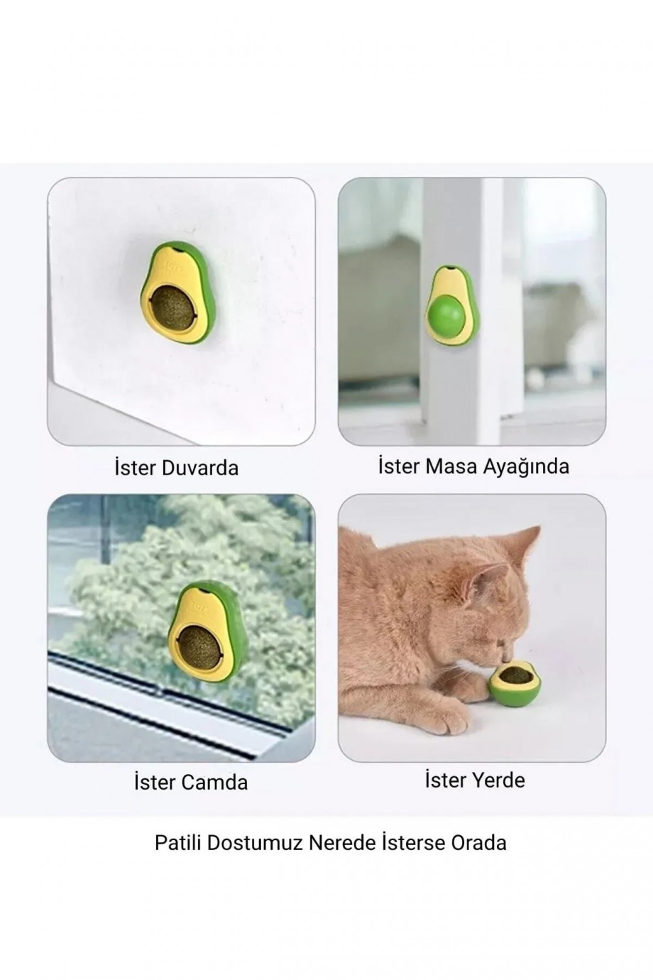 Avokado Kedi Nanesi Oyun Topu Avokado Kedi Nanesi Oyun Topu