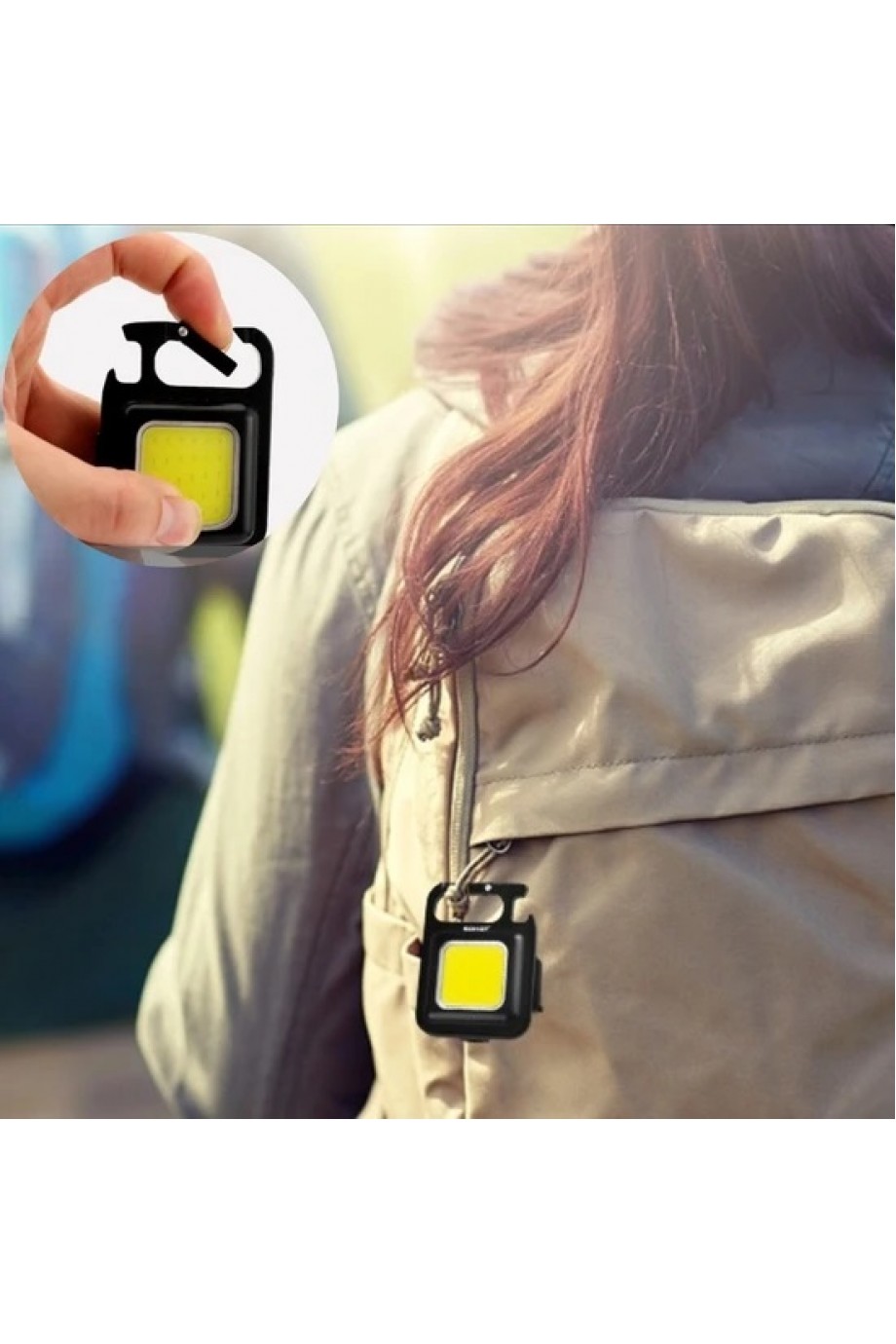 30 Ledli  Mıknatıslı Mini Anahtarlık Flash Kamp Lambası