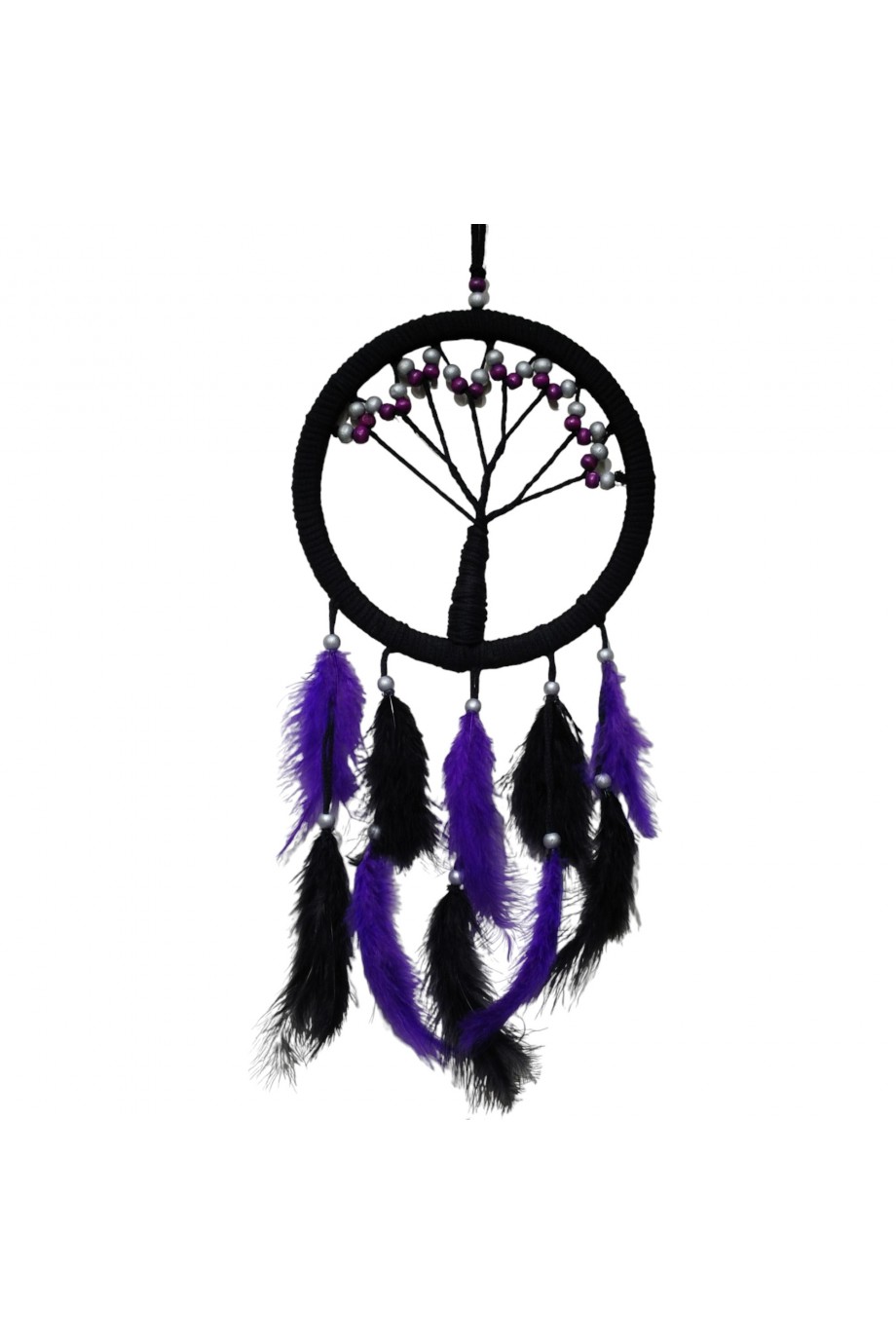 Mor İncili Hayat Ağacı Dream Catcher