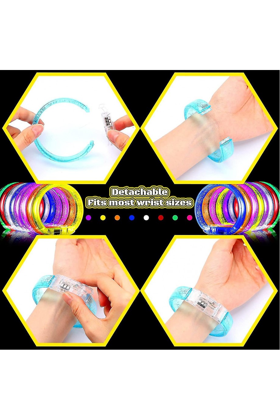 LED Işıklı Pilli Bileklik
