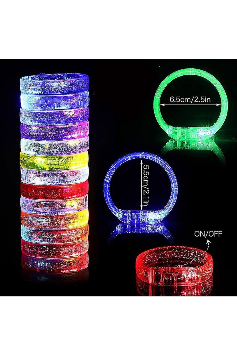 LED Işıklı Pilli Bileklik
