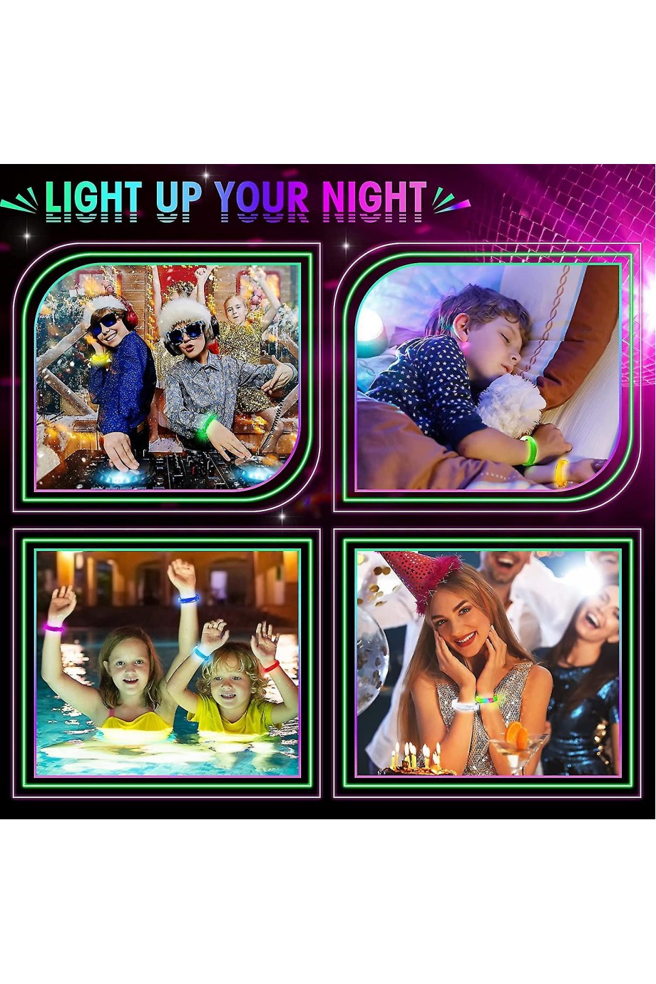 LED Işıklı Pilli Bileklik