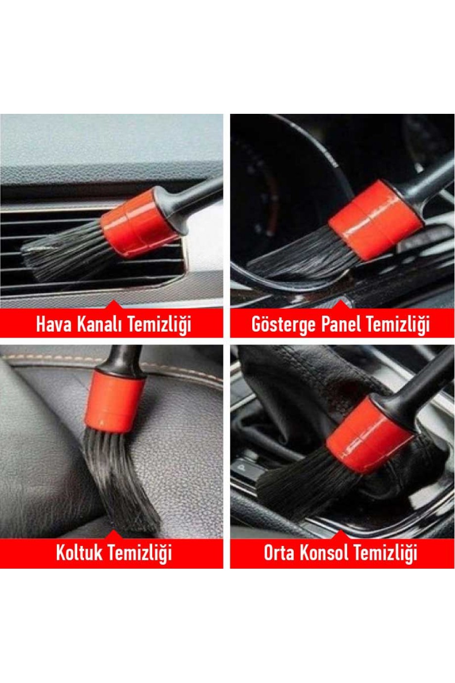 Araç Detay Temizlik Fırçası Seti