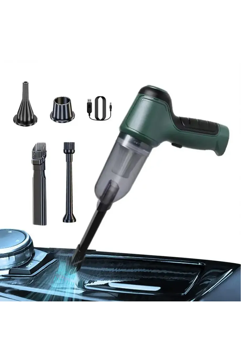 Air Blower Araba Süpürgesi Yeşil