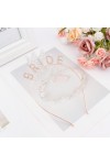 Rose Gold Bekarlığa Veda Kristal Taş Bride Tacı