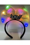 Led Işıklı Love Yazılı Fiyonk Taç