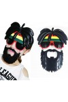 Rasta Peruklu Bob Marley Parti Gözlüğü