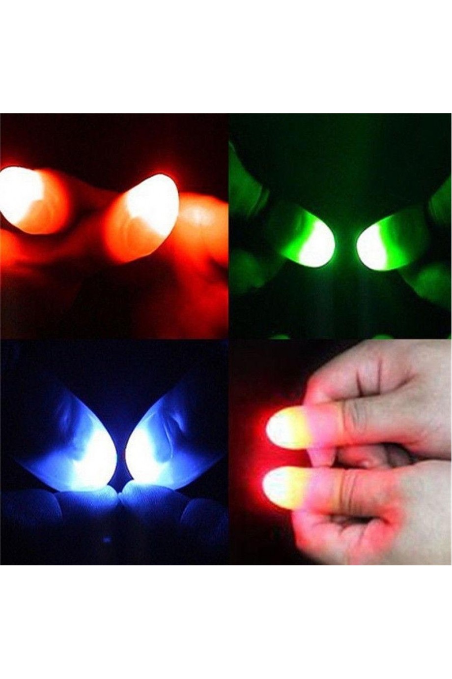 Led Işıklı Renkli Sihirli Parmak Şaka