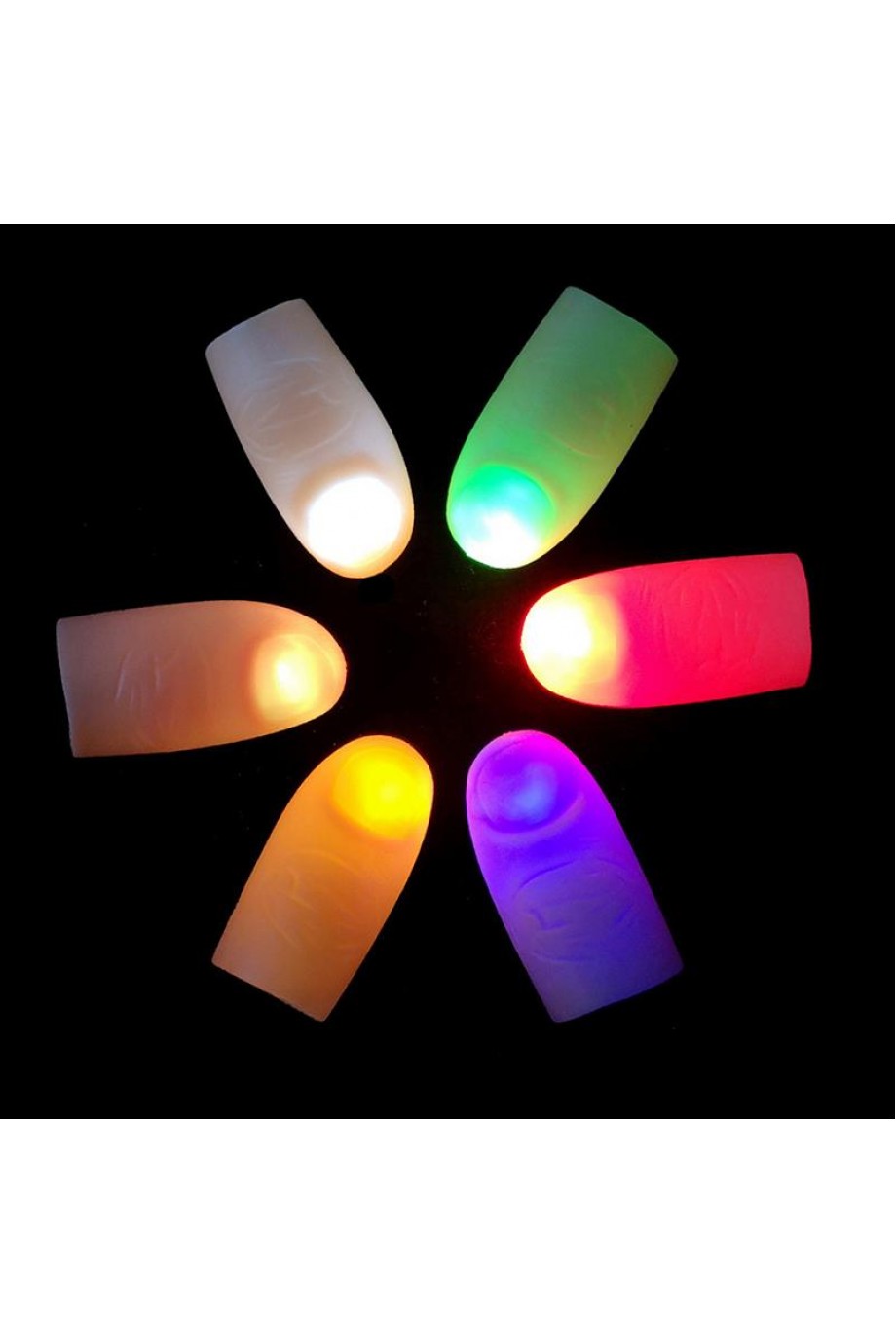 Led Işıklı Renkli Sihirli Parmak Şaka