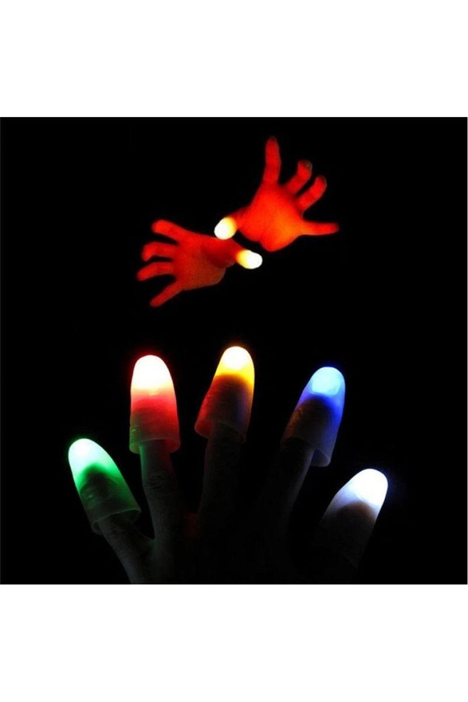 Led Işıklı Renkli Sihirli Parmak Şaka Led Işıklı Renkli Sihirli Parmak Şaka