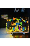 LED Aydınlatmalı Yazı ve Çizim Tahtası - Küçük Boy 20x20 cm