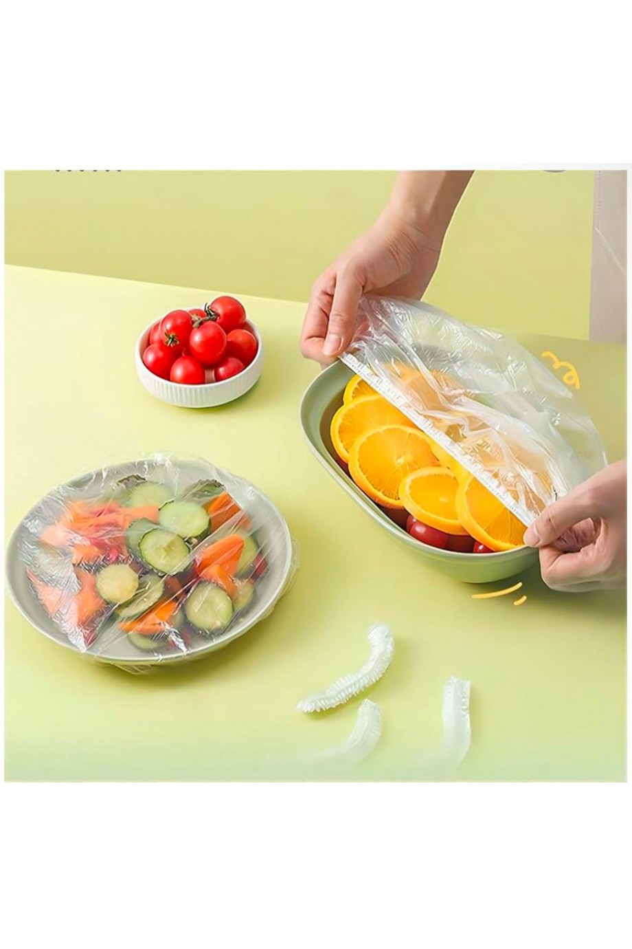 Lastikli Tencere Ve Tabak Bonesi 100 Adet (22cm)
