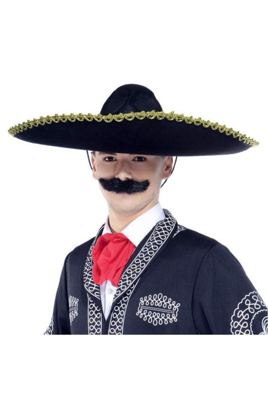 Sombrero Meksika Şapkası Altın Şeritli Yetişkin Boy Sombrero Meksika Şapkası Altın Şeritli Yetişkin Boy