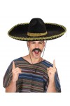 Sombrero Meksika Şapkası Altın Şeritli Yetişkin Boy Sombrero Meksika Şapkası Altın Şeritli Yetişkin Boy