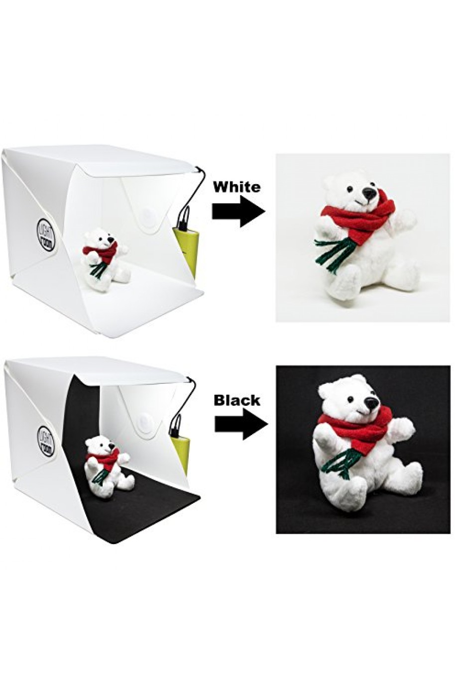Ürün Çekim Çadırı Mini Fon Fotoğraf Stüdyosu Ledli Işık Perdesi Ürün Çekim Çadırı Mini Fon Fotoğraf Stüdyosu Ledli Işık Perdesi