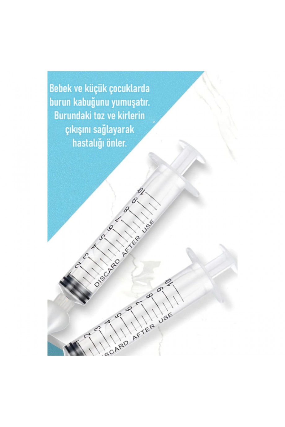 2'li Bebek Burun Temizleme Şırıngası