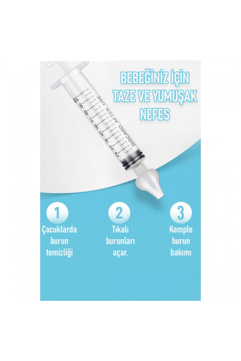 2'li Bebek Burun Temizleme Şırıngası