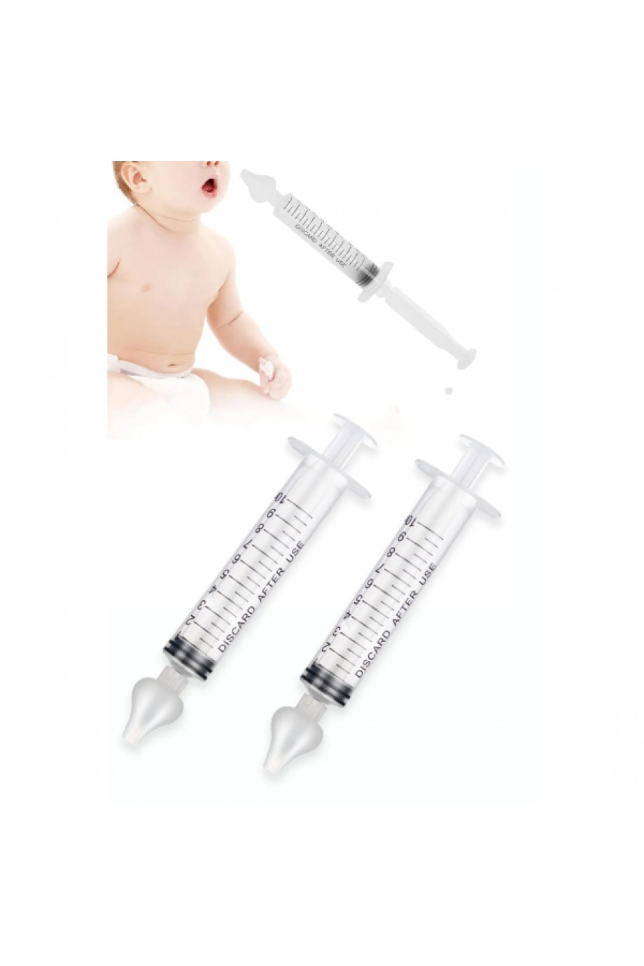 2'li Bebek Burun Temizleme Şırıngası