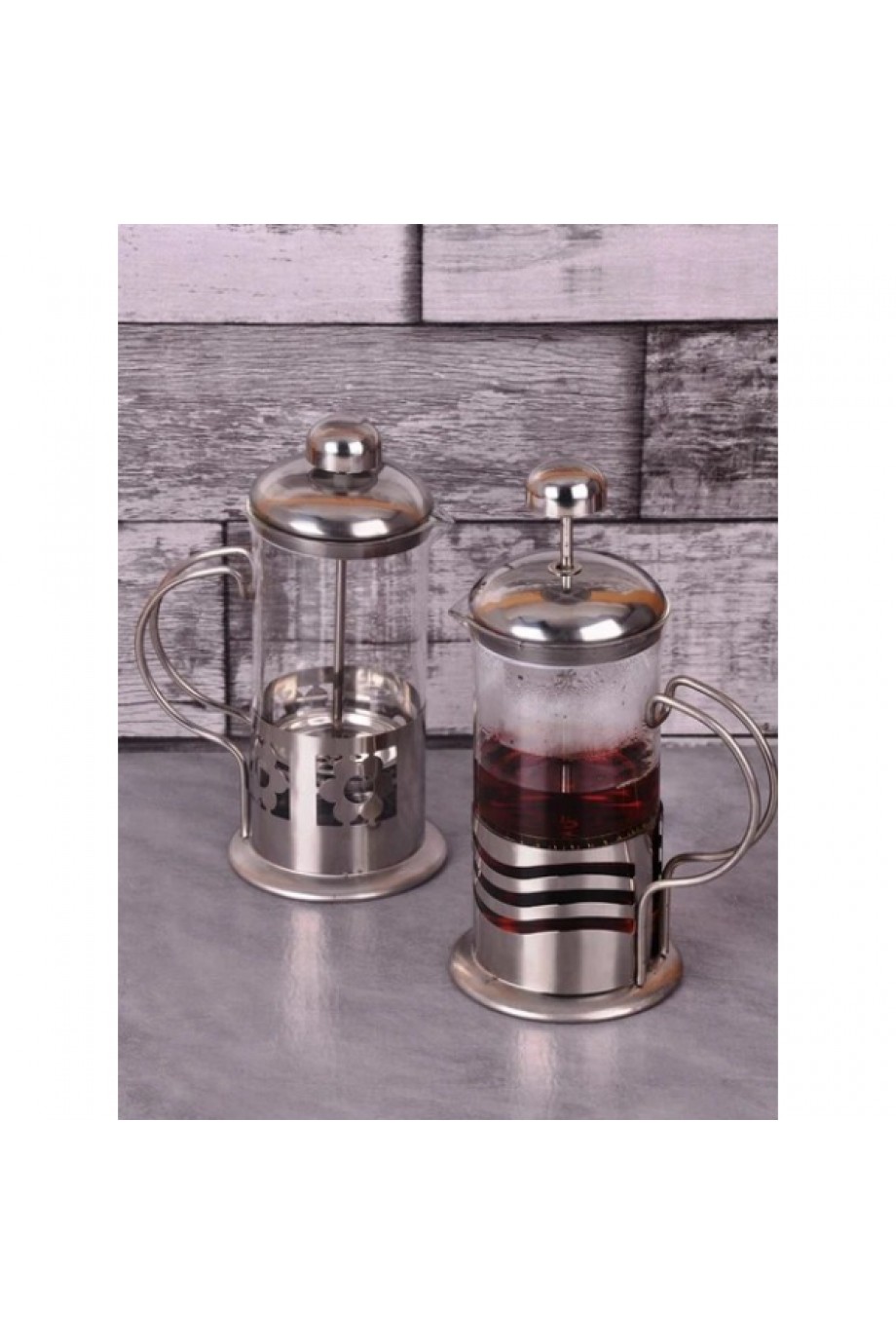 Çelik Kulplu Cam French Press - 350 ml Çelik Kulplu Cam French Press - 350 ml