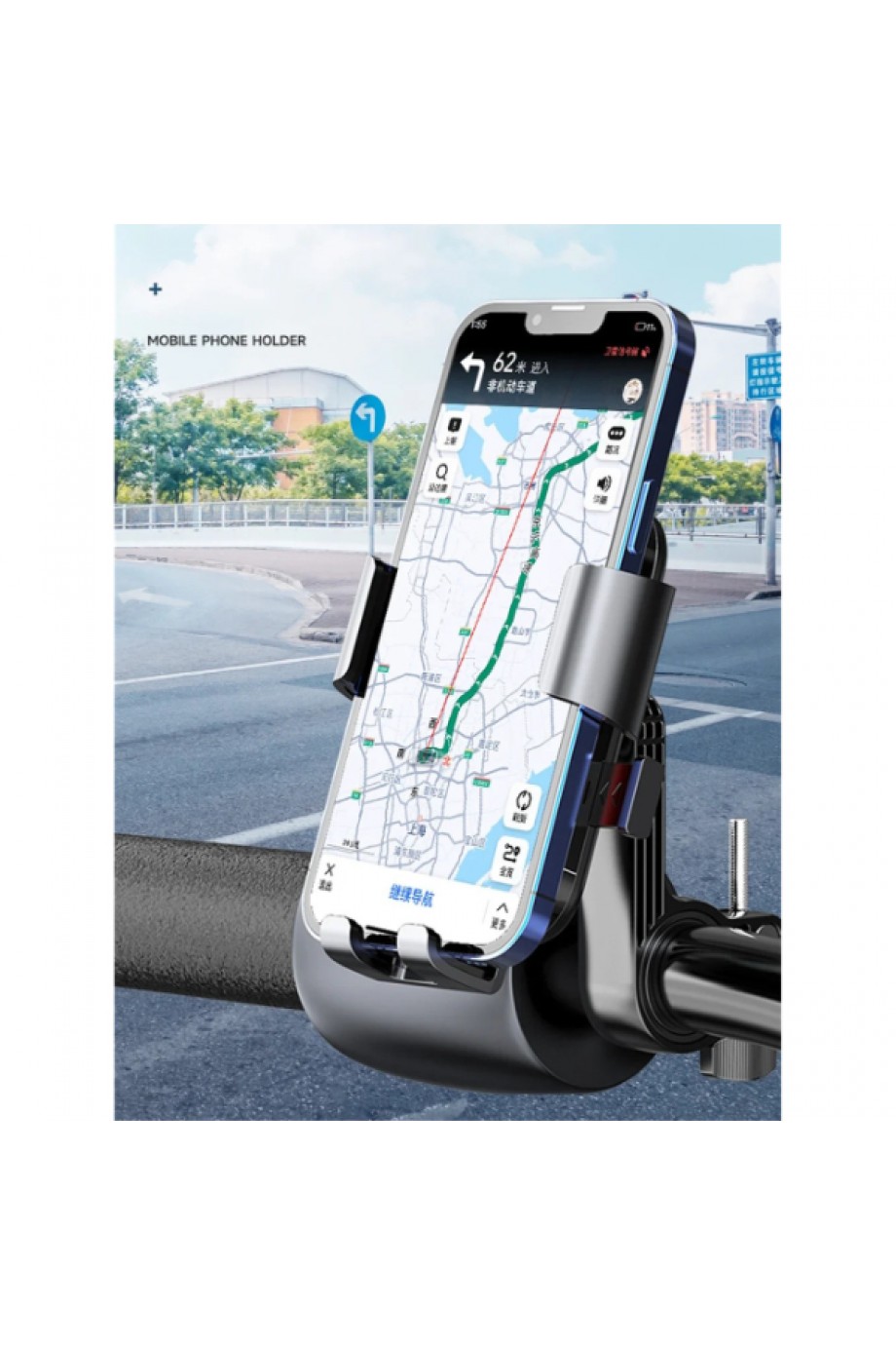 360° Gidon Bisiklet Motosiklet Telefon Tutucu