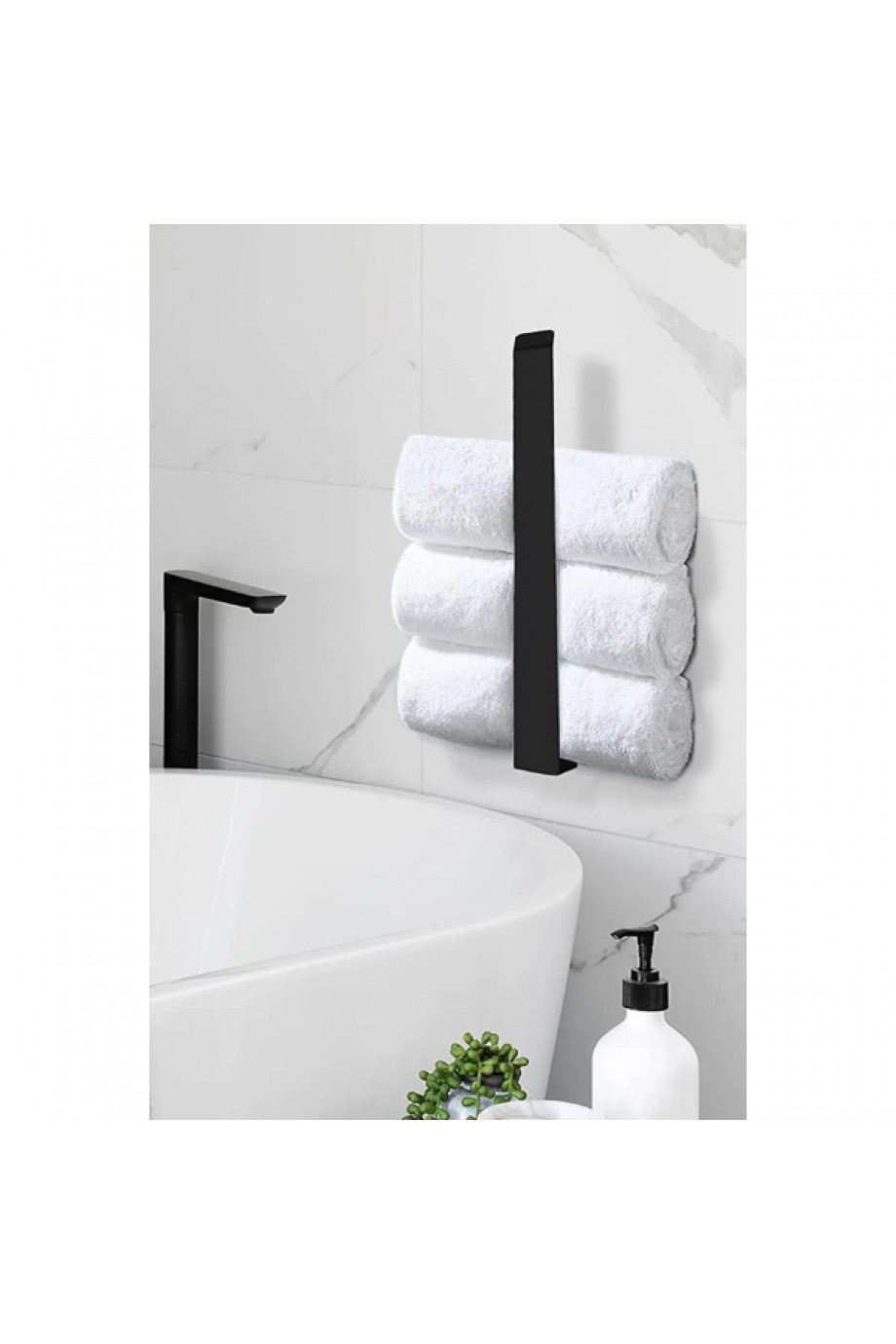 Metal Mat Siyah Havluluk