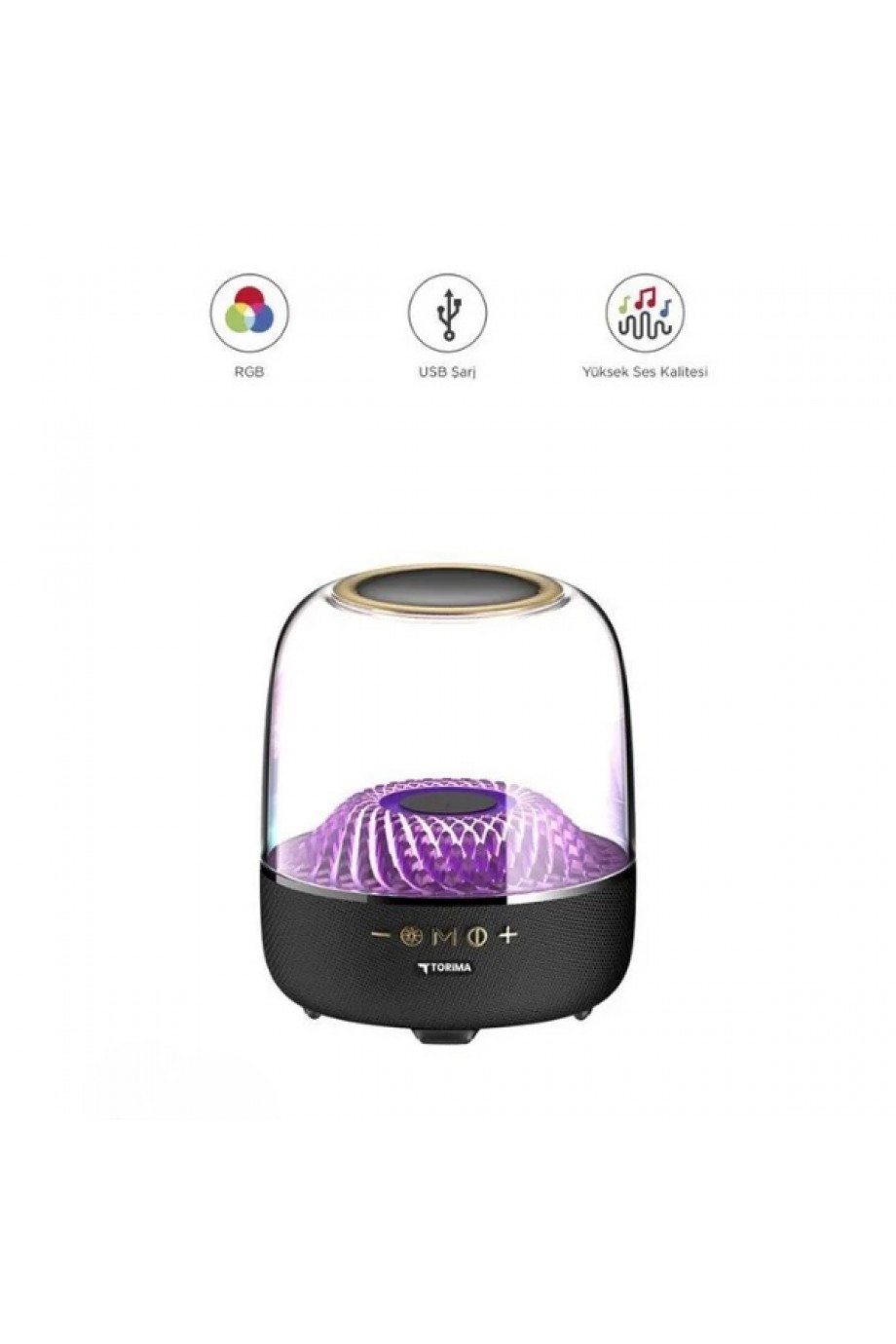 D33 Siyah Taşınabilir Kablosuz Bluetooth Hoparlör