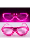 Pembe Led Işıklı Parti Gözlüğü - Neon 3 Modlu
