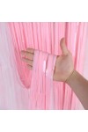 Soft Pembe Püsküllü Kapı Perdesi