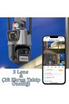 3 Lens Wi-Fi Güvenlik Kamerası 3 Lens Wi-Fi Güvenlik Kamerası