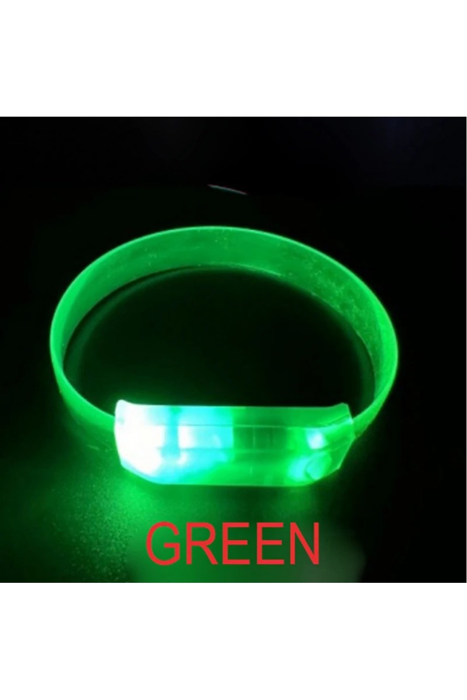 3 Modlu Pilli LED Işıklı Esnek Parti Bilekliği Yeşil