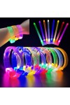 3 Modlu Pilli LED Işıklı Esnek Parti Bilekliği Pembe