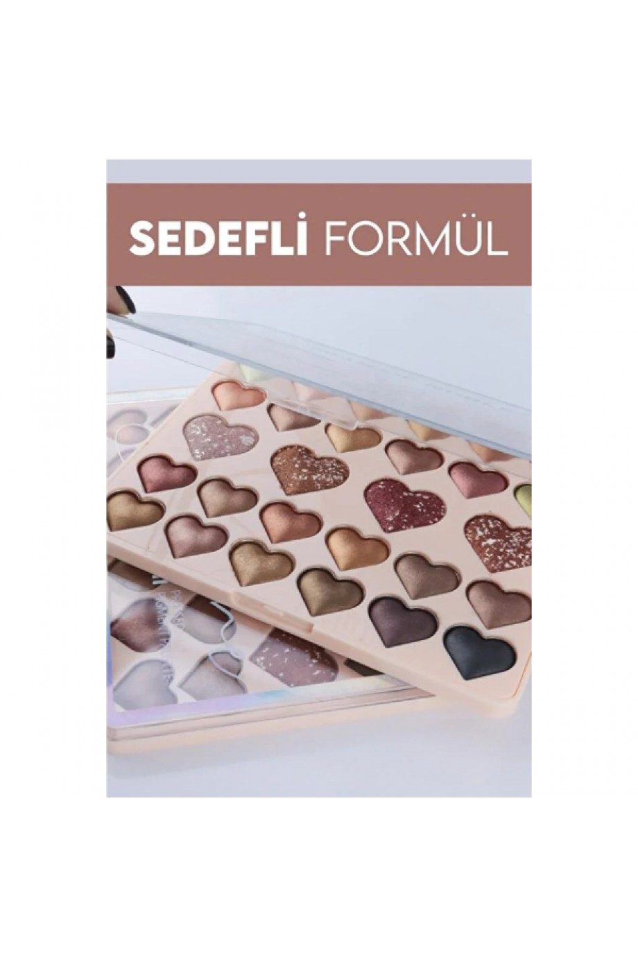 28'li Sedefli Shine Kalp Far Paleti - 2'li Set 28'li Sedefli Shine Kalp Far Paleti - 2'li Set
