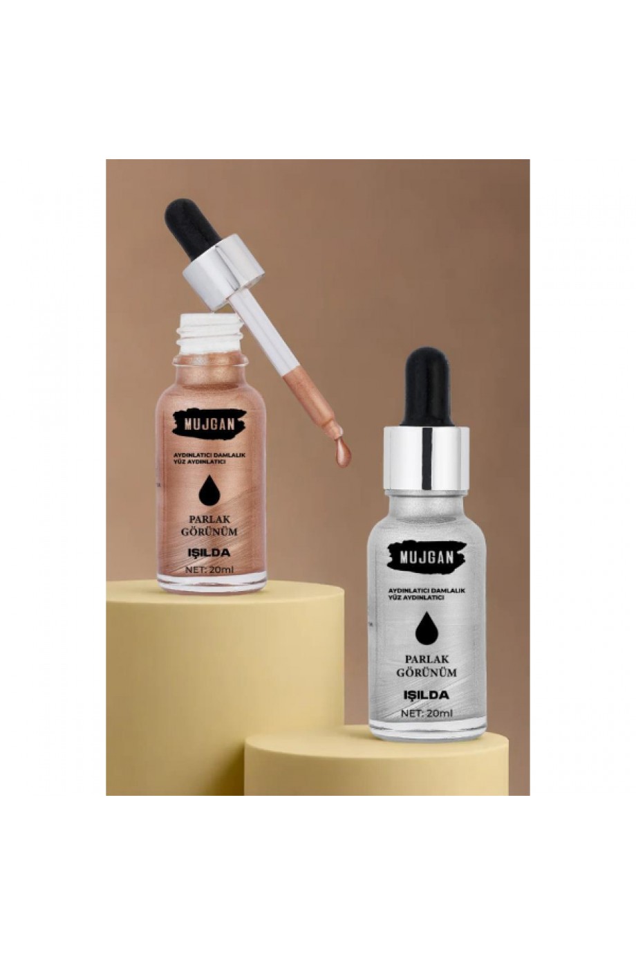 2'li Damlalık Şişeli Likit Aydınlatıcı Highlighter Seti