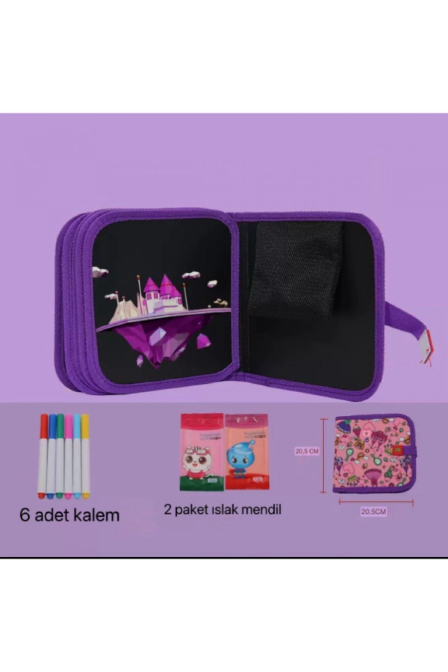 Temizlenebilir Renkli Çizim Defteri