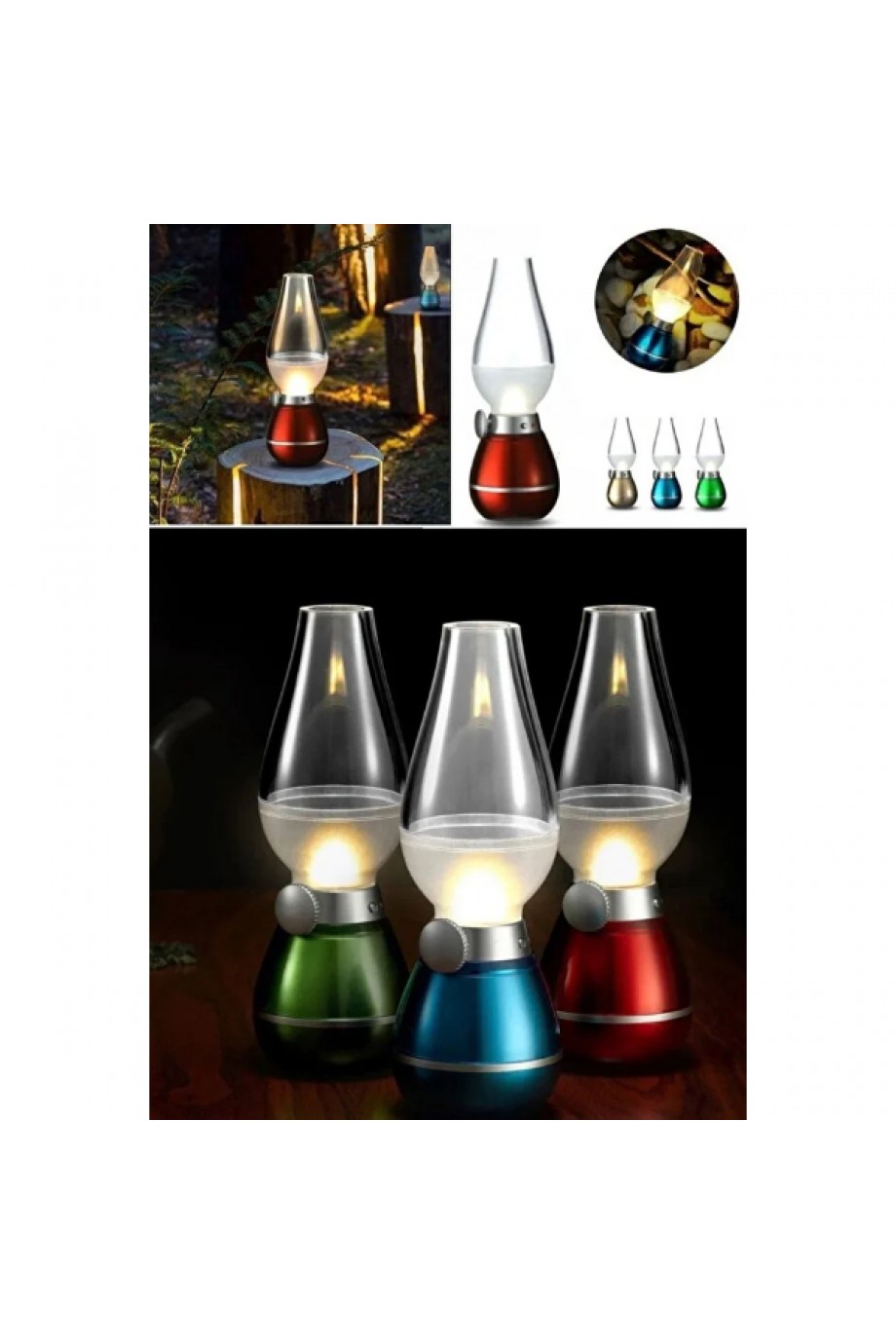 Retro Gaz Lambası Tasarımlı LED Lamba