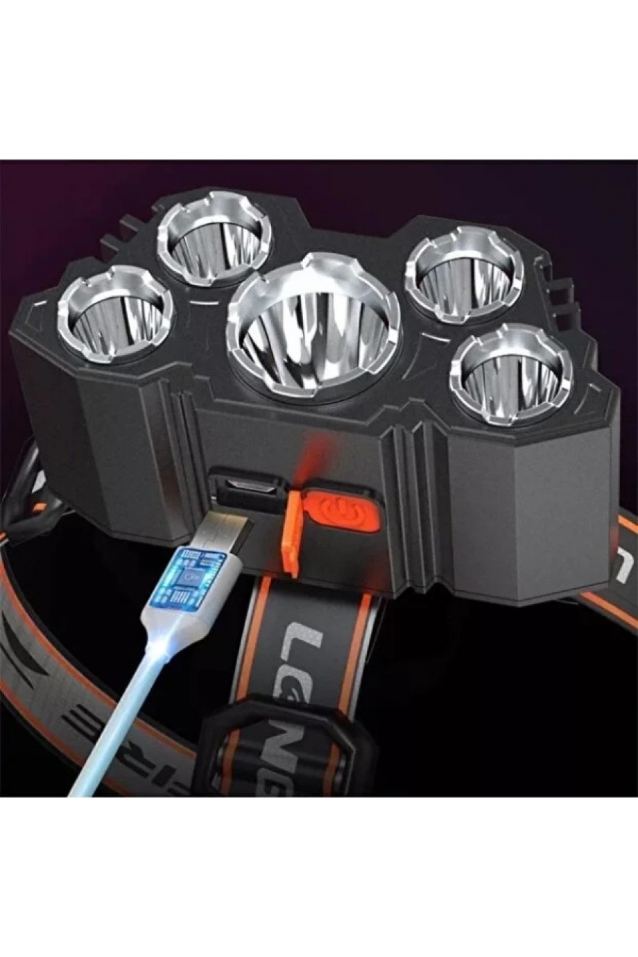 150W 5 LED Ultra Güçlü Kafa Lambası