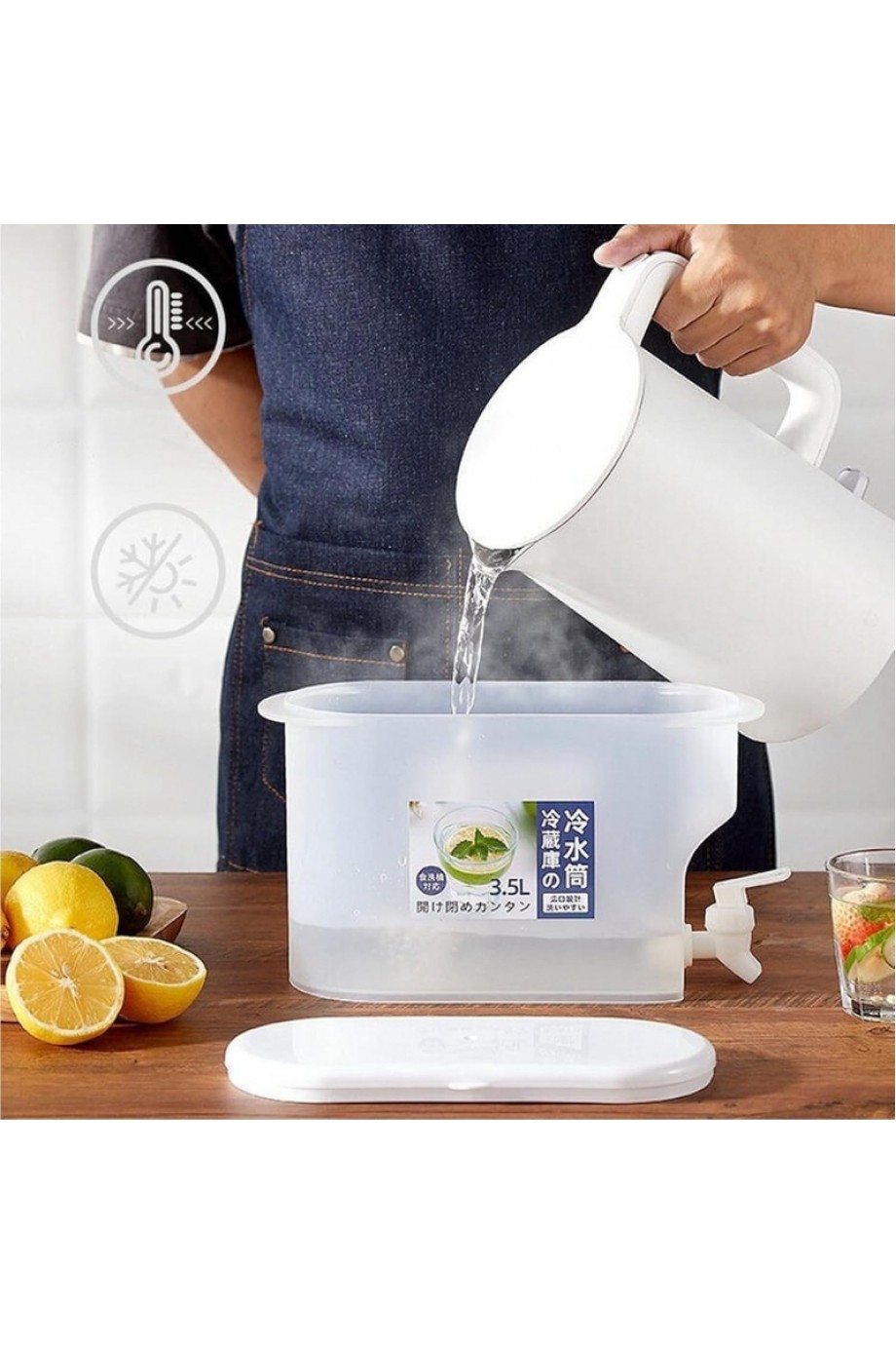 Musluklu İçecek Sebili - Buzdolabı Uyumlu - 3.5 Litre